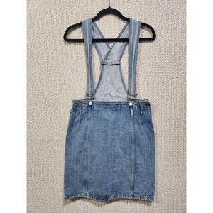 VTG Y2K Rare Guess Georges Marciano Overall Jumper Dress 90s‎ Stone Denim Pencil